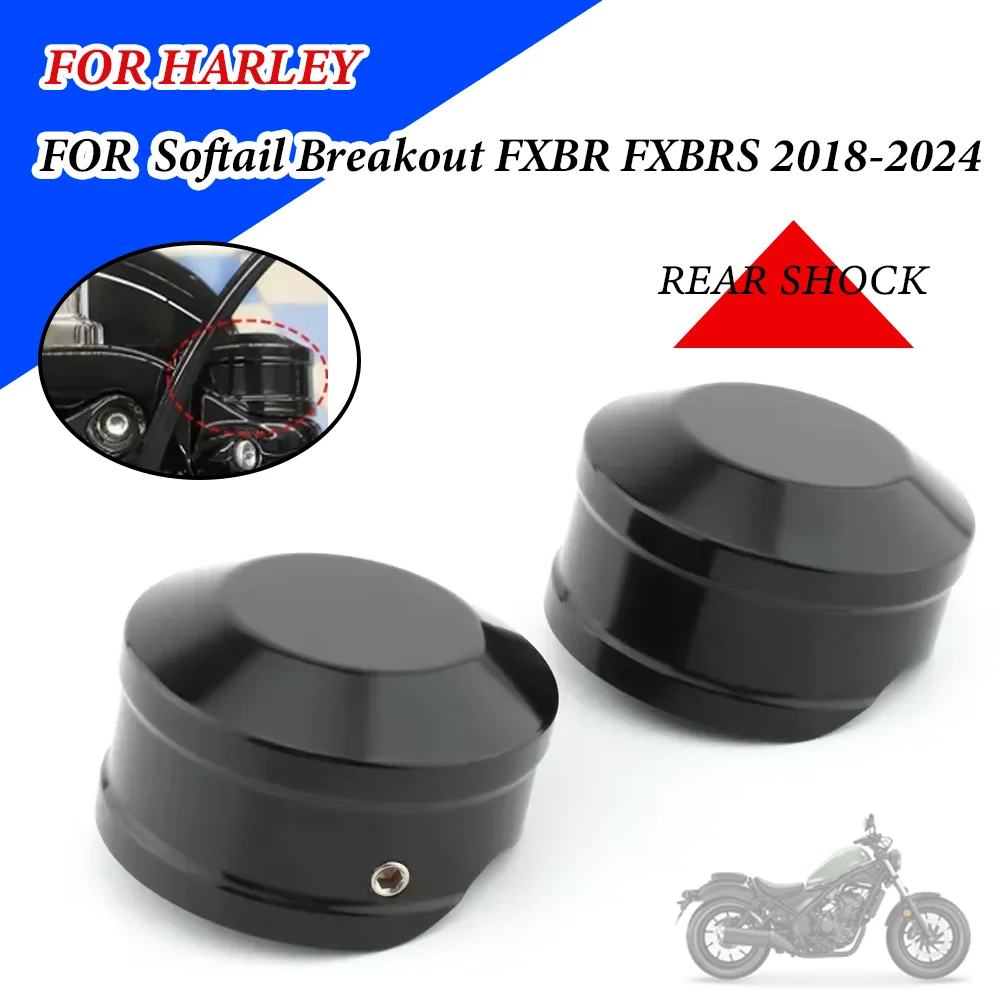 Für Harley Softail Breakout FXBR FXBRS 2018-2022 2023 2024 Paar Motorrad Obere Gabel Vorbau Mutter Kappen Abdeckungen