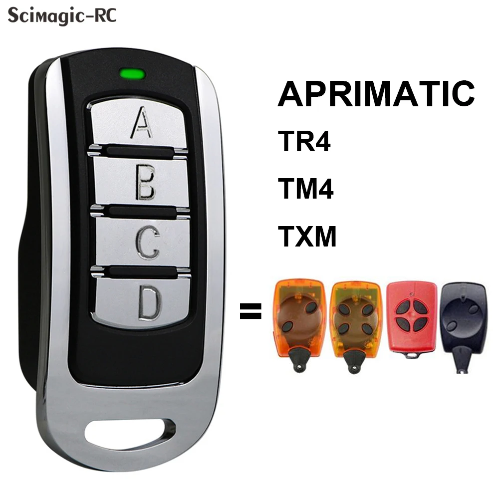 살구 TR4 TM4 TX2M 차고 문 원격 제어 433.92mhz 롤링 코드 게이트 키 체인, 차고 문 원격 제어