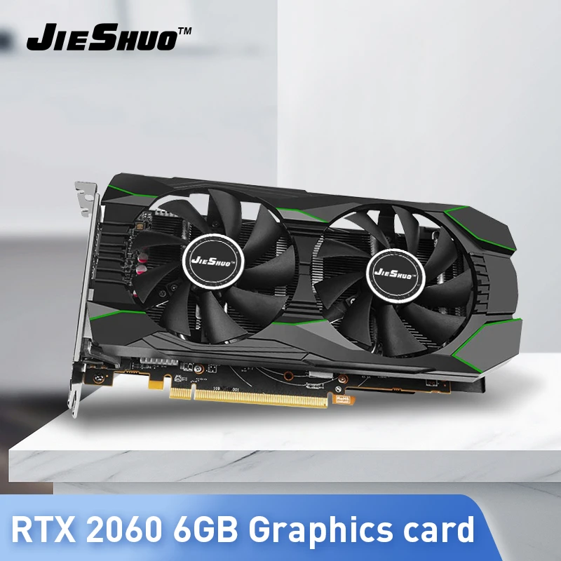 video card in computer JIESHUO GeForce RTX 2060S 8GB 256BIT eth mineração pode chegar a 41-43 mhcomputer game graphics card, brand new in stock quality latest gpu for pc
