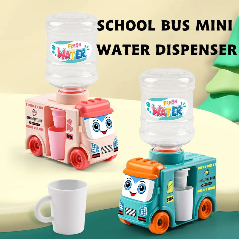Cartoon Bus Mini Water Dispenser Baby Toy Drinking Water Cooler Lifelike  Cute Children Cosplsy Props Home Decoration| | - AliExpress
