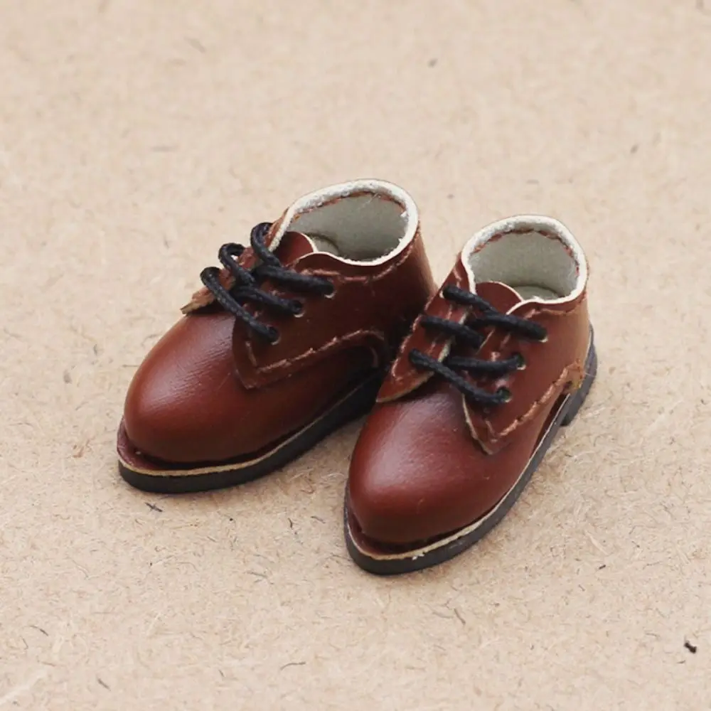 1Pair PU Leather 1/12 Bjd Doll Shoes Shoes Doll 1 Pair Doll PU Leather Shoes Mini Cute BJD Doll PU Shoes Kids Gifts