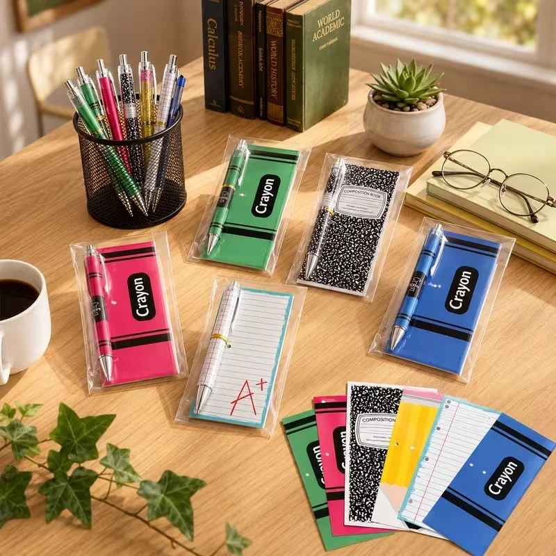 Graduation & Teacher Gift Stationery Set – Ballpoint Pens, Bookmarks, Cable Ties, and Gift Bags