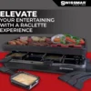 KF-77040 Classic 8-Person Raclette with Reversible Cast Iron Grill Plate/Crepe Top, Black 2