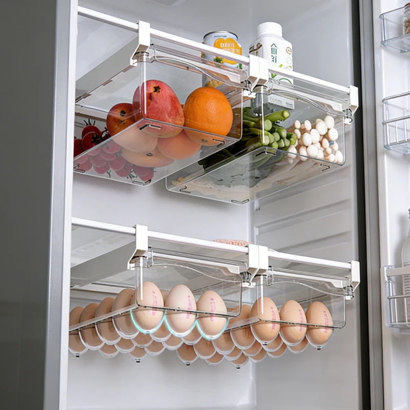 HapiLeap Cassetti Per Frigoriferi, Organizer Per Cassetto Per