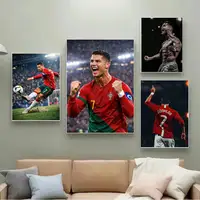 ⁦ملصقات جدارية ذاتية اللصق لكريستيانو رونالدو | Cristiano Ronaldo Self-Adhesive Art Wall Sticker Poster⁩ - الصورة ⁦3⁩
