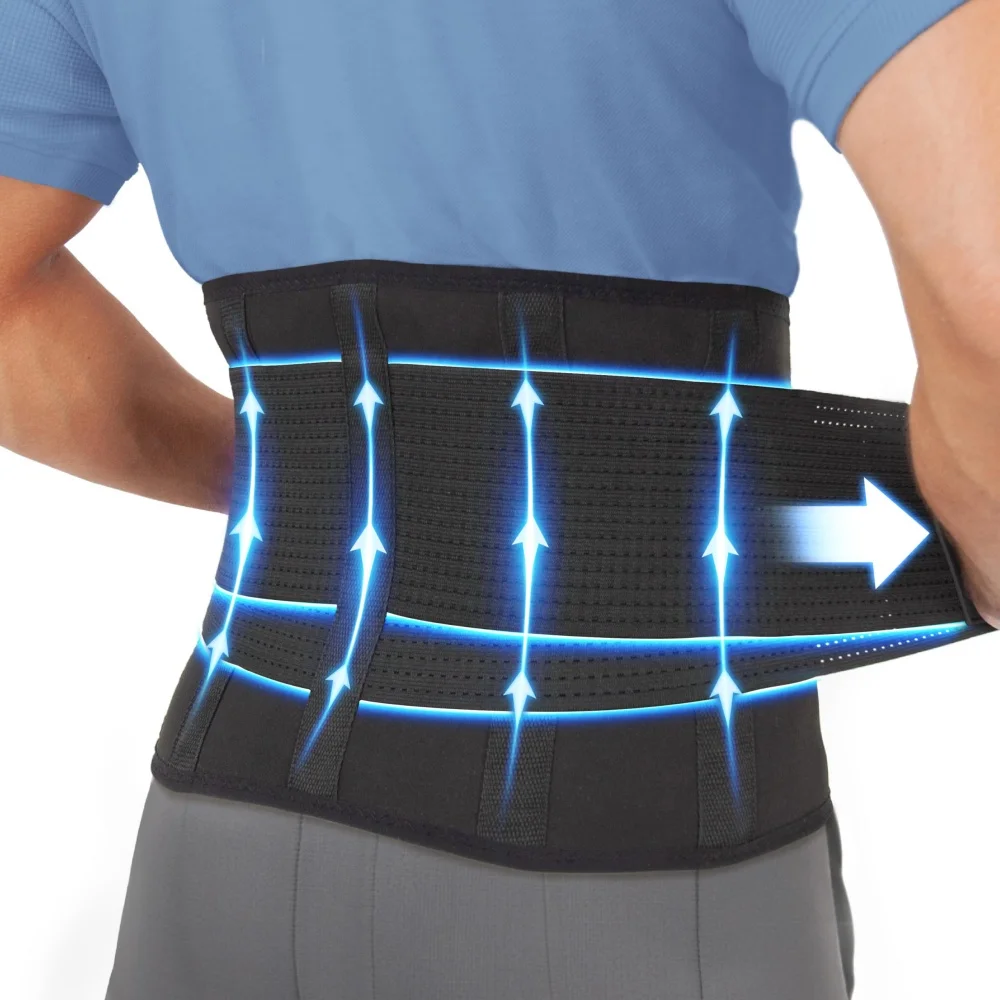 Breathable Lumbar Support Belt, Lower Back Support for Men and Women, Waist for Lower Back Pain, Sciatica Pain Relief