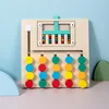 Montessori Wooden Color Matching Puzzles, Logic Game,Thinking Training Enlightenment Hand-eye Coordination Early Educational Toy 6