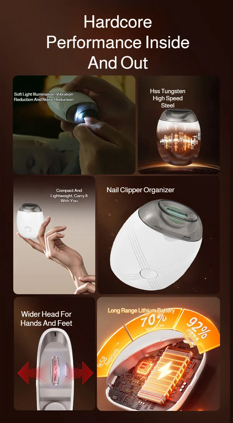Electric Baby Nail Trimmer Rechargeable Safe Automatic Nail Grinder_voghion.com