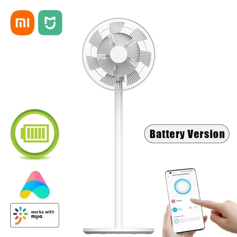 Wireless Floor Fan XIAOMI MIJIA Smart DC Inverter 2 Battery Version Energy Saving Silent APP Remote Control BPLDSO3DM wireless floor fan
