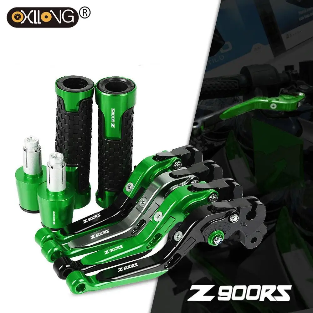 

Z900RS Motorcycle Aluminum Adjustable Brake Clutch Levers Handlebar Hand Grips ends For KAWASAKI Z900RS 2018 2019 2020