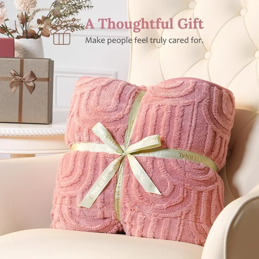 Sherpa Fleece Adult Weighted Blanket Ideal for Sleep and Relaxation 20 lbs Dual Sided Soft Fuzzy Heavy Blanket Perfect for Couc