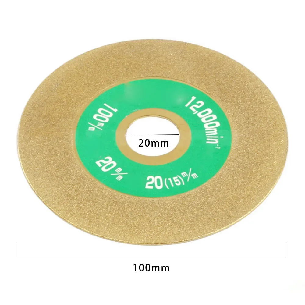 100mm Diamond Coated Flat Lap Wheel Lapidary Polishing Grinding Disc Gold For Carbide Stone Angle Grinder TOOL