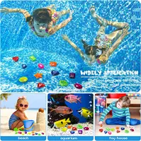 Pool Diving Toys Swimming Pool Sinkers  Simulation Fake Gems Colorful Diamonds Interactive Training Grip Toys For Kids Boys 2