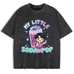 K - Pop Inspired Oversized Cotton T - Shirt - Summer Comfortable O - Neck Casual Top for Men (Black)