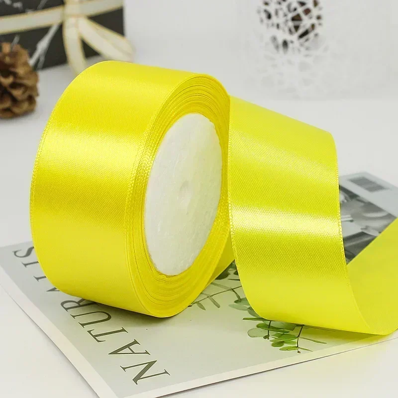 Elegant Satin Ribbons for Decoration and Crafting - 25 Yards