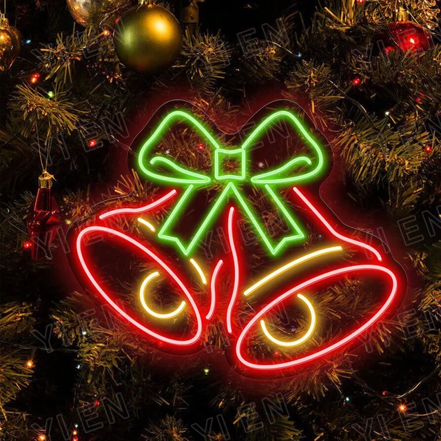 Christmas Bell Neon Light Decor