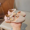 Children Party Flat Sandals Summer Rhinestone Pearl Sandals for Kids Girls Fashion Luxury Princess Causal Wedding Dress Shoes 5
