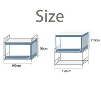 Rideau de lit superposé occultant pour chambre de dortoir, protection anti-moustiques pour lit supérieur et inférieur, rideau de baldaquin pour la décoration de la chambre à coucher à la maison 6