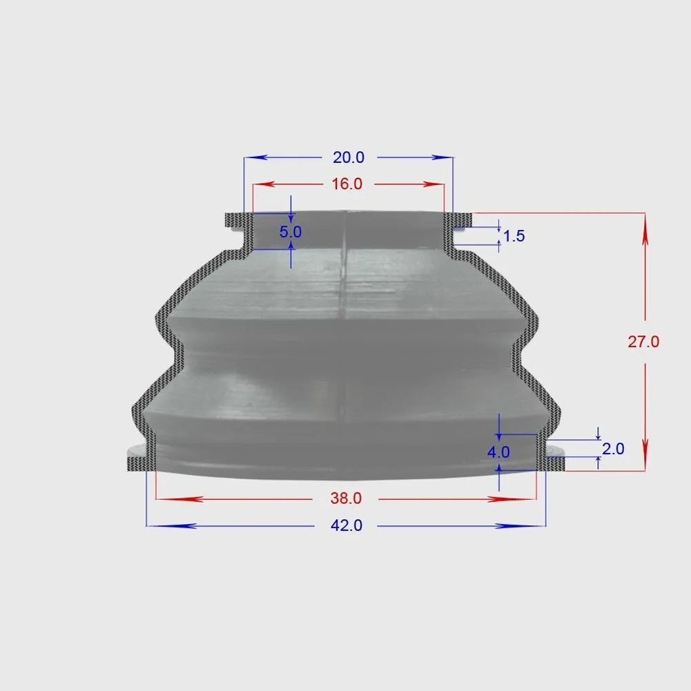 Universal Car Suspension Steering Ball Joint Rubber Dust Boot Cover Track Tie Turn Rods Ends Set Parts Accessories 2pcs