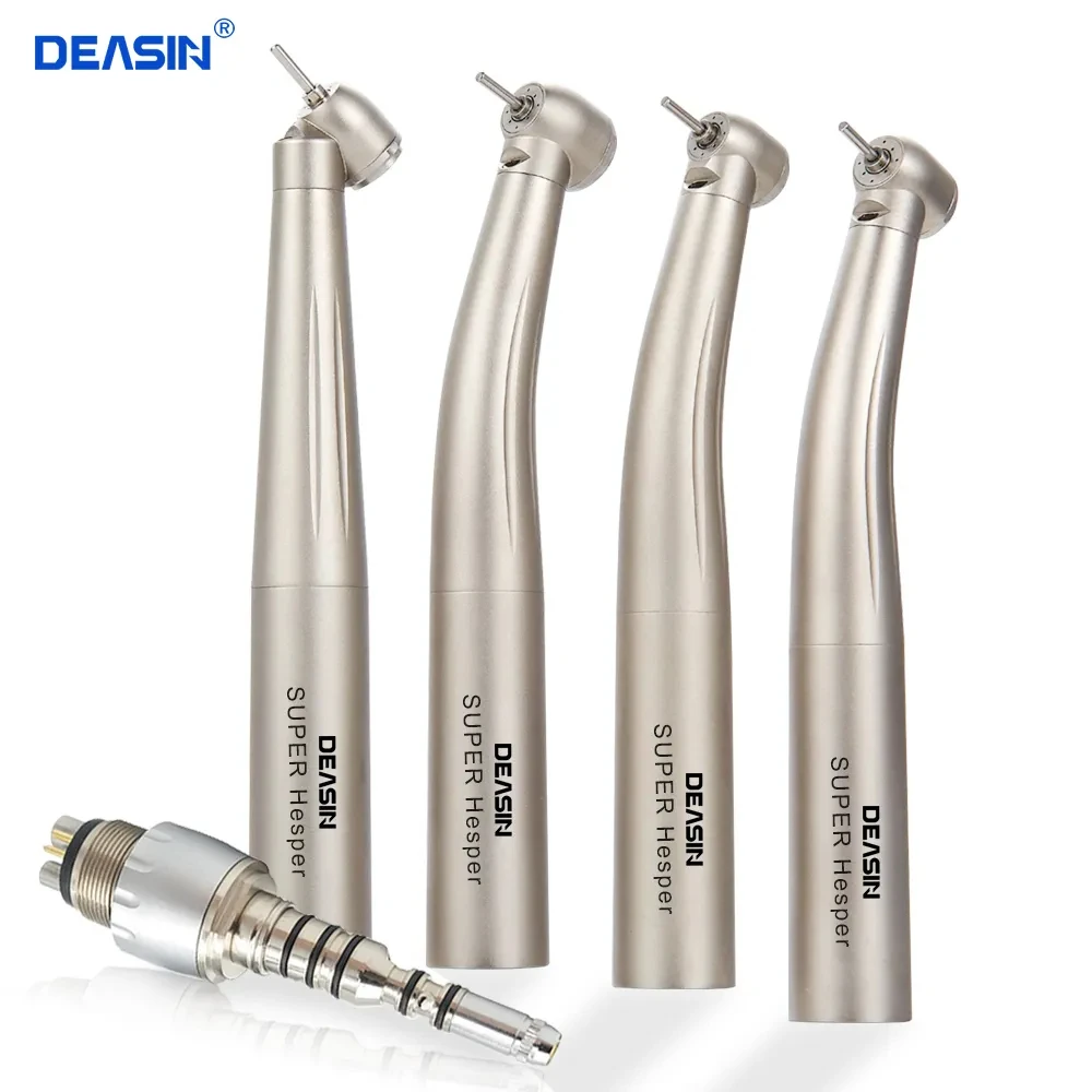 Deasin Dental Fibra Ottica Led Turbina Manipolo Ad Alta Velocità Odontoiatria 45 Gradi Standard Mini Torque Head Per Attacco Rapido K