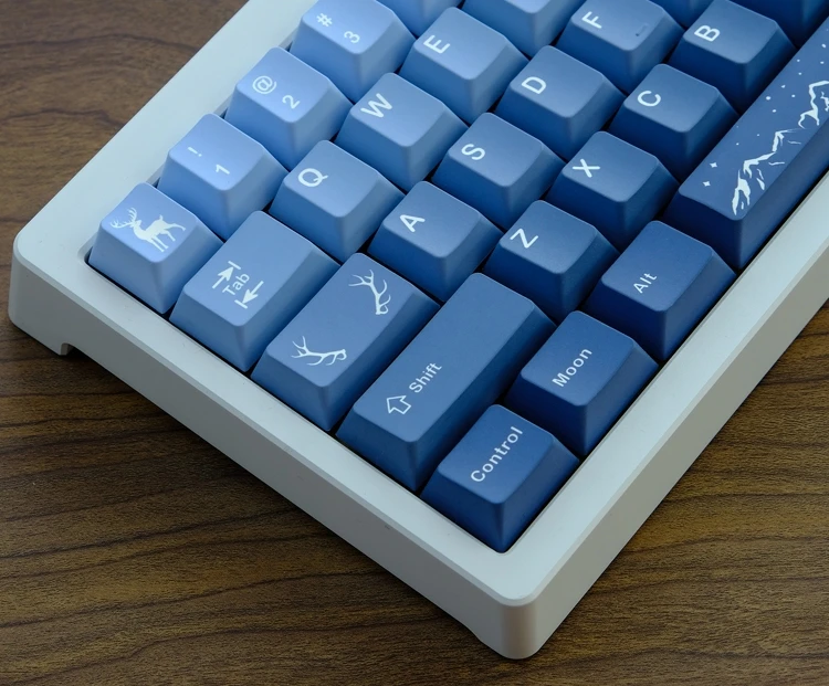 Perfil Cherry, Keycap azul gradiente, 61, 74,
