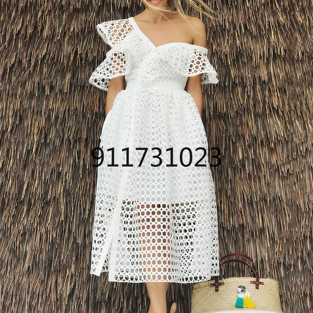 White African Long Maxi Dress Women's V-Neck Off The Shoulder Backless Daily Evening Party Dress African Dresses For Women