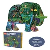 Cartoon Irregular Puzzles Paper 128 Pieces for Kid Educational Toy Various Mermaid Space Polar Bear Shark Elephant Gift for Kid 6