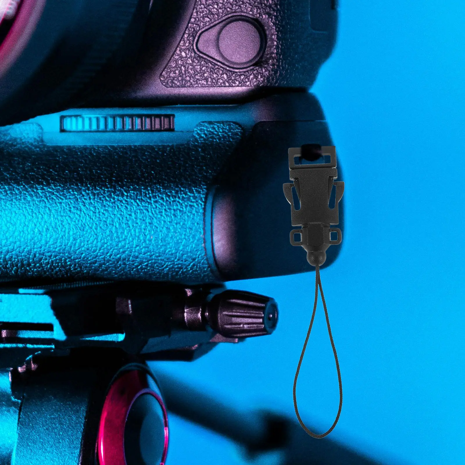 4Pcs 카메라 스트랩 클립 퀵 릴리스 버클 커넥터 짧은 Dslr 미러리스 카메라 루프 스트랩 어댑터 블랙 버클