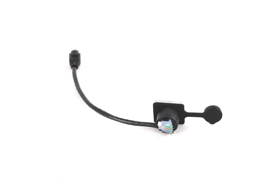 Description Picture 4 of item1PC RJ45 8p8c Waterproof Connector, RJ45 male to female, 15cm cable,Panel Mount type,zinc alloy body+PA6 plastic+copper contact