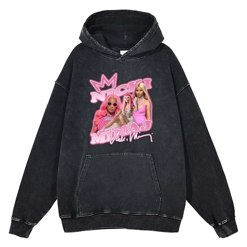 

Rapper Nicki Minaj Graphic Sweatshirt Men Women Fashion Aesthetic Hip Hop Hoodies Cotton Oversized Couples Streetwear Pullover