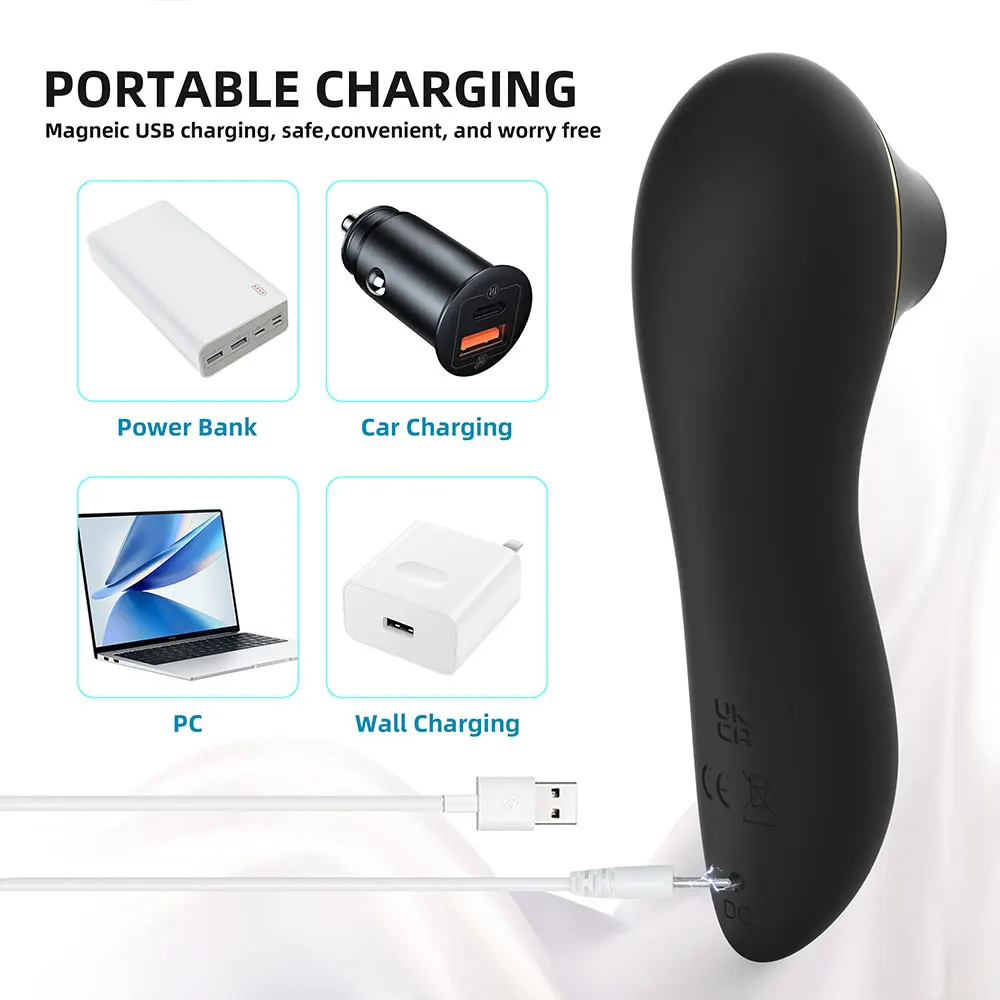 Female Vibrator 5 Suck Mode Nipple Stimulator Clitoral Massager for Women