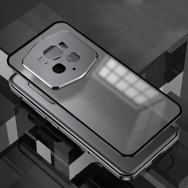 Tempered Glass Magnet Case For Honor Magic6 RSR Porsche Design Alloy Lens Protector Cover For Magic6 Ultimate Magic 6 5 Pro Capa