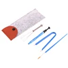 4pcs/set Lube Brush Tweezer Switch Stem Holder Lube Tool Collection For Mechanical Keyboard With Bag 6