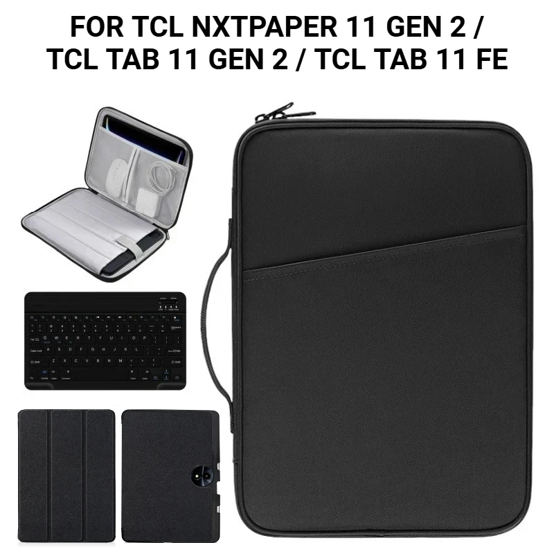 Enhanced Tablet Accessory Kit: Smart Cover, Bluetooth Keyboard & Portable Sleeve Pouch