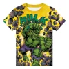 Cool Boys Summer Short Sleeve T-shirt 2023 Newest Green Hulk 3D Print Teenager Clothes 1