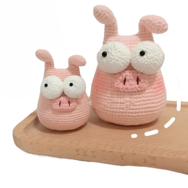 Tprpyn Befejezetlen Rózsaszín Sertés Horgolt Készlet Diy Amigurumi