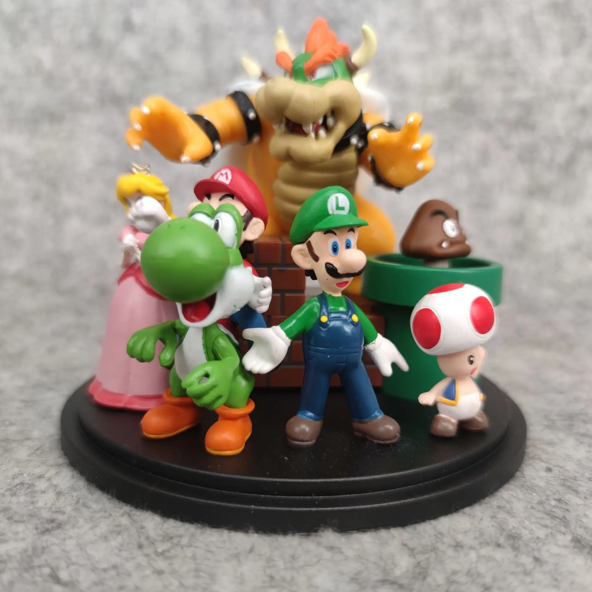 Super Mario Bros Toy Figure Mario Luigi Peach Princess Figures Model Toys Ornamenti Per Soggiorno, Auto, Bar Giocattoli Per Bambini