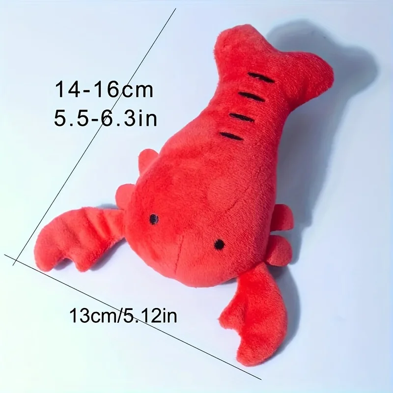 1PC Squeaky Lobster Plush Dog Toy - Bite Resistant Interactive Toy for Small Dog Breeds Dog Accessories - Image 2
