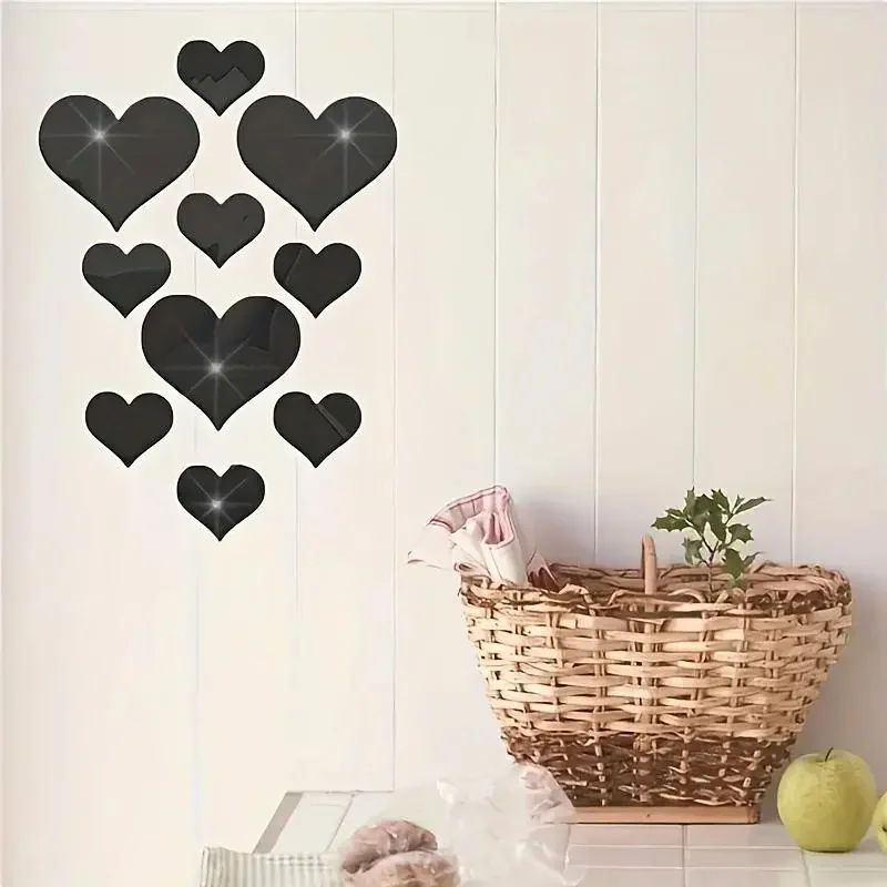 3D Love Hearts Wall Sticker 3