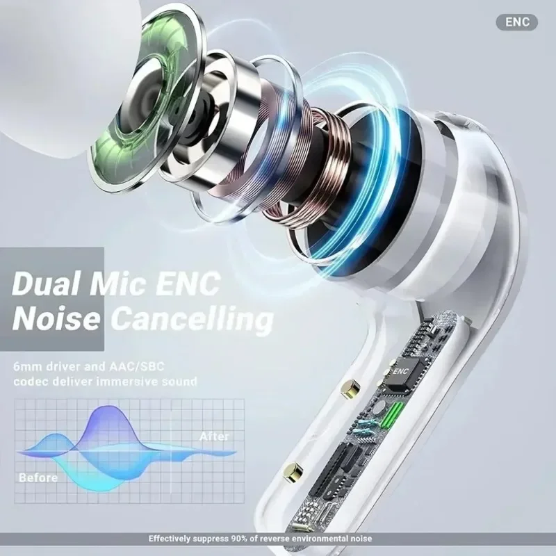 TWS T2 Wireless Bluetooth Earphone Headphones Music Hi-fi Earbuds with Mic T2 Wireless Headset