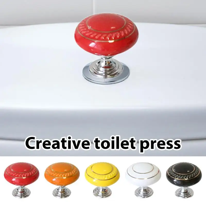 Toilet Tank Button Pusher Portable Multicolor Heart Shaped Flush Toilet  Water Tank Button household Durable Toilet Push Switch - AliExpress