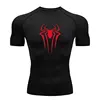 GYM Compression Tshirts Sport Workout Y2K Spider Print T-shirts Mens Running Fitness Tight Summer Sportswear Top Tee 2