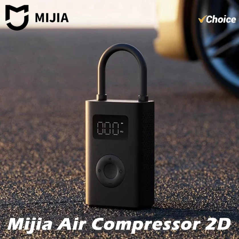 MIJIA 2D משאבת אוויר ניידת 2000mAh לאופניים ורכבים
