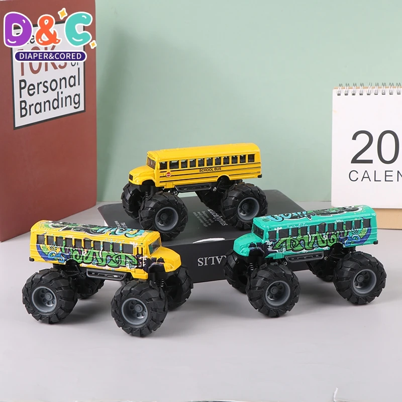 

Alloy Monster School Bus Pull Back Model Boy Toys Bus Car School Bus Pull Back Model Bus Car