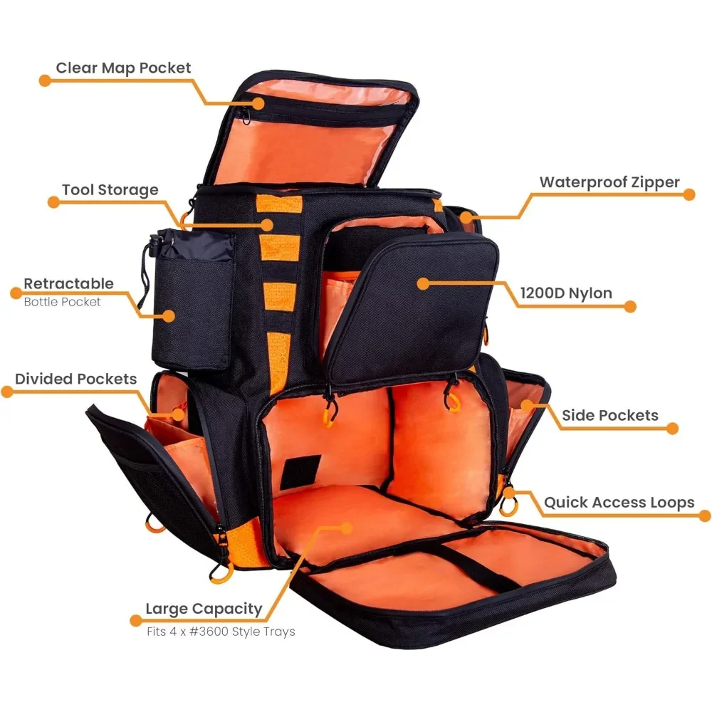 Waterproof Fishing Tackle Backpac 3