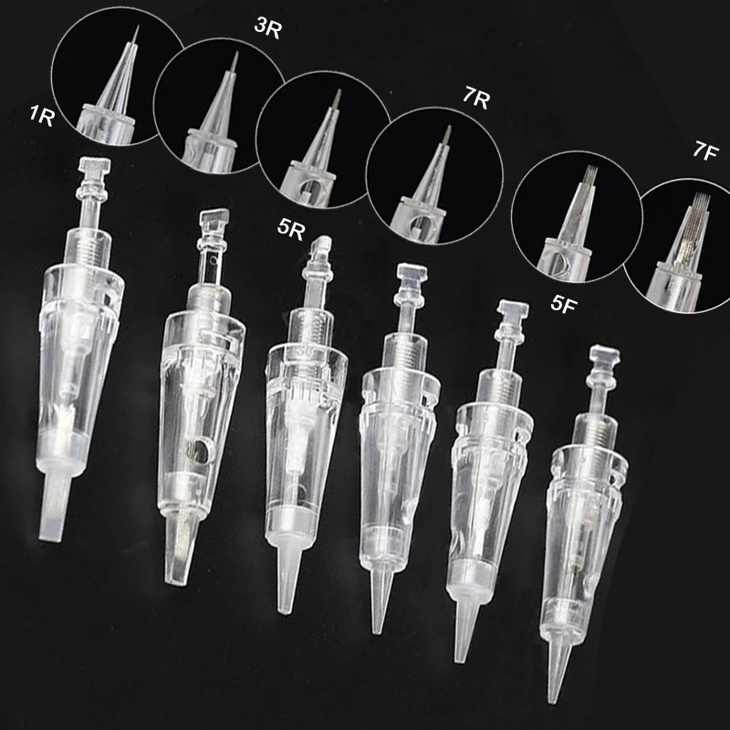 

30/50/100PCS Tattoo Needle Sterilized Bayonet Port Cartridges Needles Nano Cartridge PMU Tattoo Eyebrow Liner Lips Supplies