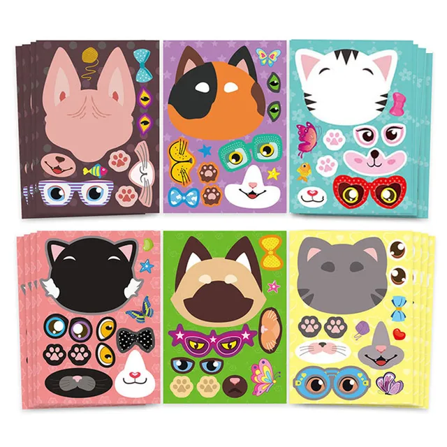 Kawaii Kitty Head Sticker