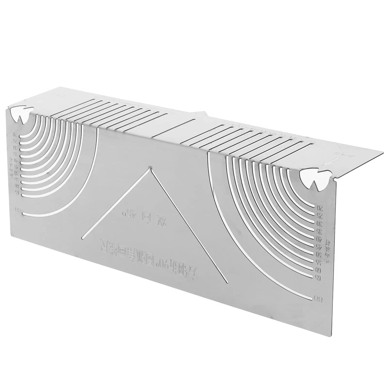 다기능 튜브 아크 각도 몰드, 정밀 90도 코너 벤딩 마킹 목재 금속 디지털 각도기