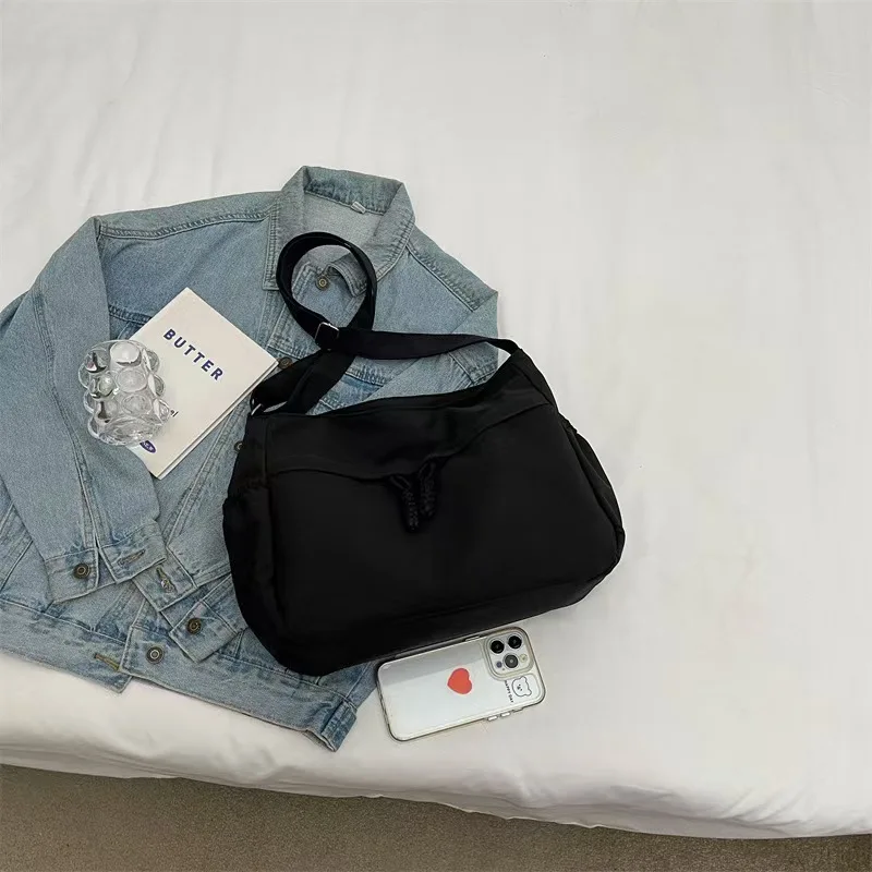 Casual Nylon Hobos Crossbody Bags Solid Zipper Women's Bags 2025 Fashion High Capacity Solid Color Single Shoulder Totes Bag