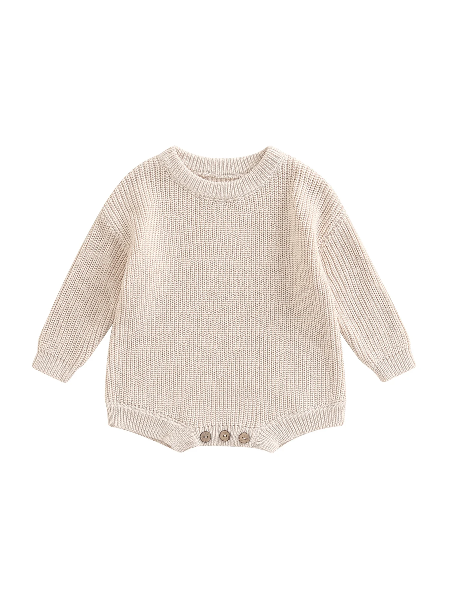 Toddler Baby Sweater Boy Girl Winter Clothes Knit Oversize Romper Warm